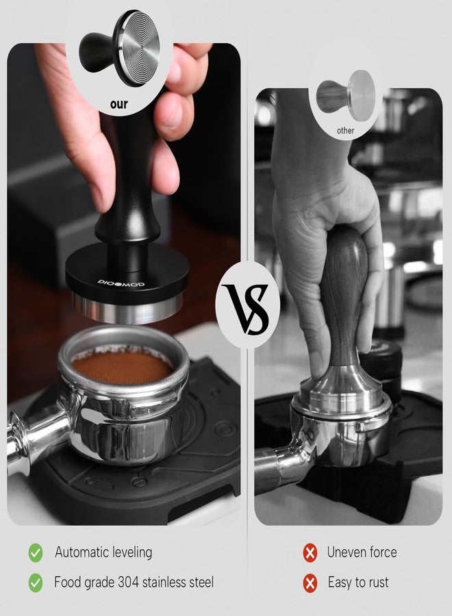 Dioomod 54mm Espresso Tamper, Spring Loaded Coffee Tamper Tool, Stainless Steel Calibrated Espresso press Tool for Breville Series 54mm Portafilter Basket, Barista Coffee Accessories - Image 4